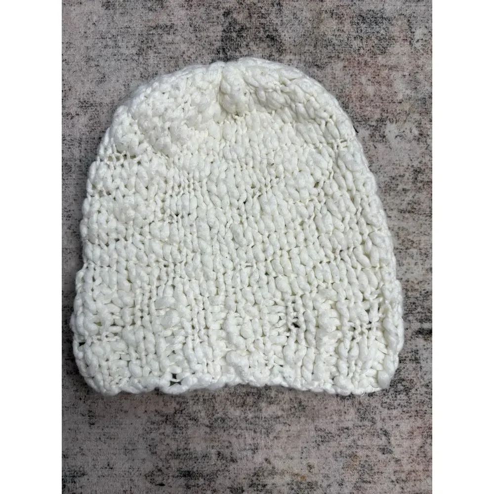 Women's Chunky Knit Beanie Hat One Size Fits Most Y2K VTG
